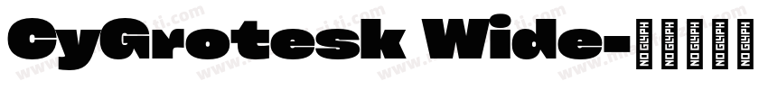 CyGrotesk Wide字体转换